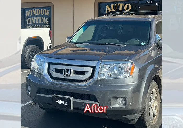 After Honda Headlight Cleaning & Restoration