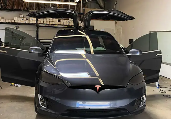 Certified Tesla Model X Tint Windshield Installers